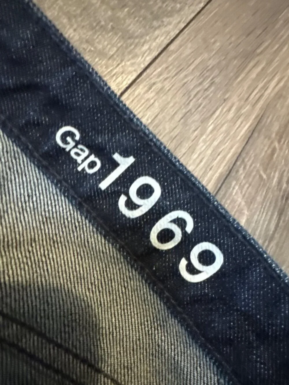 Gap 1969 Mens Classic Straight Fit Jeans Dark Wash Size 31 Regular Cotton Blend